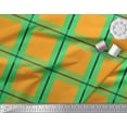 thumbnail image 2 of Soimoi Crepe Silk Fabric Check Check Printed Fabric 1 Yard 42 Inch Wide, 2 of 3
