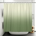 thumbnail image 3 of Lfeey Sage Green Ombre Shower Curtain with 14 Hooks, Bathroom Waterproof Washable Fabric, 72x78 inches, 3 of 5