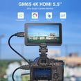 thumbnail image 2 of Monitor de cámara Godox GM6S de 5.5 pulgadas 4K HDMI 1920x1080 IPS, 2 of 9