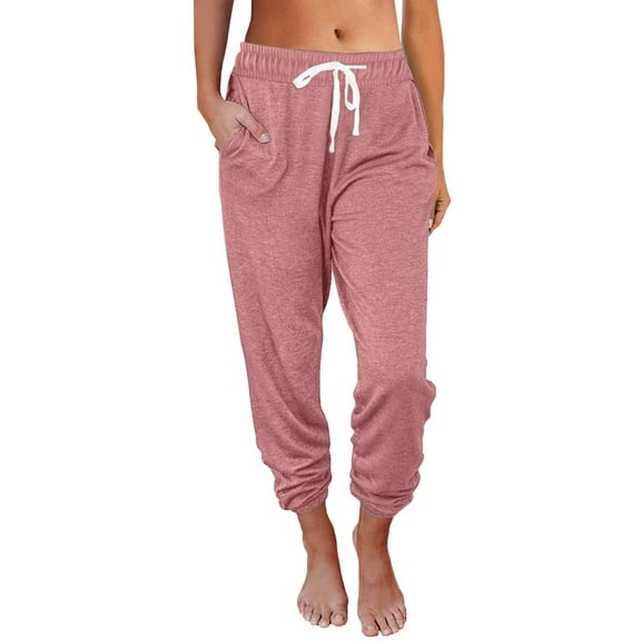 Plus Size Casual Pants for Womens High Waist Fashion Baggy Sweatpants For Women With Pockets Womens Pajams Pants-Womens Running Joggers Fall Clothes Outfits