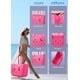 thumbnail image 4 of Bolsa de Playa Baonat de Goma Impermeable para Mujer en Rojo Rosa, 4 of 7