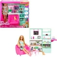thumbnail image 1 of Barbie-Joli Café Cozy-Coffret poupée et 21 accessoires, 1 of 6