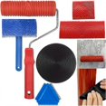 thumbnail image 2 of Wood Graining Tool Set, 6pcs 7inch Wood Grain Roller Rubber Graining Tool Paint Wood Diy Painting Tool, 2 of 5