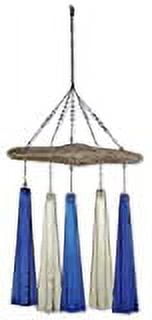 Sunset Vista Design Studios Sea Breeze Glass Wind Chime, Ocean Mist