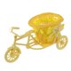 thumbnail image 5 of Cesta de flores artificiales para bicicleta, jarrón, cesta de almacenamiento de escritorio, regalos, forma de bicicleta Amarillo, 5 of 9