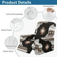thumbnail image 6 of Renewold Western American Tribal Brown Black Stretch Recliner Cover Universal 4 Pieces Recliner Sofa Cover Stay in Place Furniture Protector Home Decor for Pets, Dogs, Cats, Kids, 6 of 8