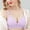 Purple, variant on Lolmot Bras for Women Breathable Wireless Comfortable Bra Stretchy No Padded Seamless Bralettes Fashion Soft Deep Cup Underwear Lingerie