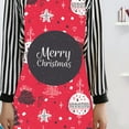 thumbnail image 5 of Christmas Apron, Santa Claus Apron, Festive Christmas Kitchen Apron for Cooking and Hosting, Polyester Fabric with Pocket Adjustable Straps Holiday Decoration, 5 of 7