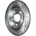 thumbnail image 5 of Detroit Axle - Rear Brake Rotors for 94-04 Ford Mustang 1994 1995 1996 1997 1998 1999 2000 2001 2002 2003 2004 Drilled and Slotted Brake Rotors Replacement Brakes, 5 of 6