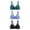 25-Green, variant on YWDJ Push up Bras for Women Plus Size 3 Pack Sleep Bras Underwire Comfy Bras Adjustable Straps Half Cup Wrap Lounge Bras Padded Plus Size Lace Bras Solid Comfortable Bras Green M
