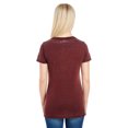 thumbnail image 3 of TH 215B LAD CROSS DYE SS VEE (BLACK CHERRY S), 3 of 4