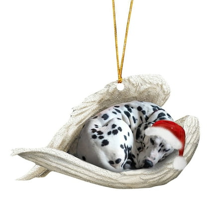 

GIUHUIZ 2024 New Sleeping Angel Dog Christmas Funs Pendant Cartoon Christmas Tree Pendant Christmas Decoration Pendant Christmas Home Decoration Pendant