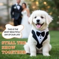 thumbnail image 2 of Esmoquin único para perros, traje de esmoquin con corbata de moño, disfraces para perros pequeños, atuendo formal para fiestas, Halloween y Navidad, grande en negro y blanco, 2 of 7