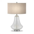 thumbnail image 3 of Henn&Hart 15" Seeded Glass/Polished Nickel Metal/Glass/Fabric Table Lamp, 3 of 8