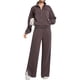 thumbnail image 3 of Chaqueta Deportiva de Larga con Solapa y Cremallera para Mujer, Ideal para Otoño e Invierno Chaqueta Holgada para Yoga Al Aire Libre Marrón XXL, 3 of 7