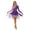 Purple, variant on TiaoBug Women's Shiny Sequins Lyrical Dance Costume One Shoudler Leotard Mesh Tulle Ballet Dance Dress Blue XL