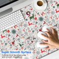 thumbnail image 2 of Long Mouse Pads for Desk,White Christmas Deer and Gift Pattern Desk Mats on Top Of Desks, Desk Mouse Pad Extra Large with 3mm Non-Slip Base and Stitched Edge for Gaming,Office,Work,Home 47.3x23.6in, 2 of 5