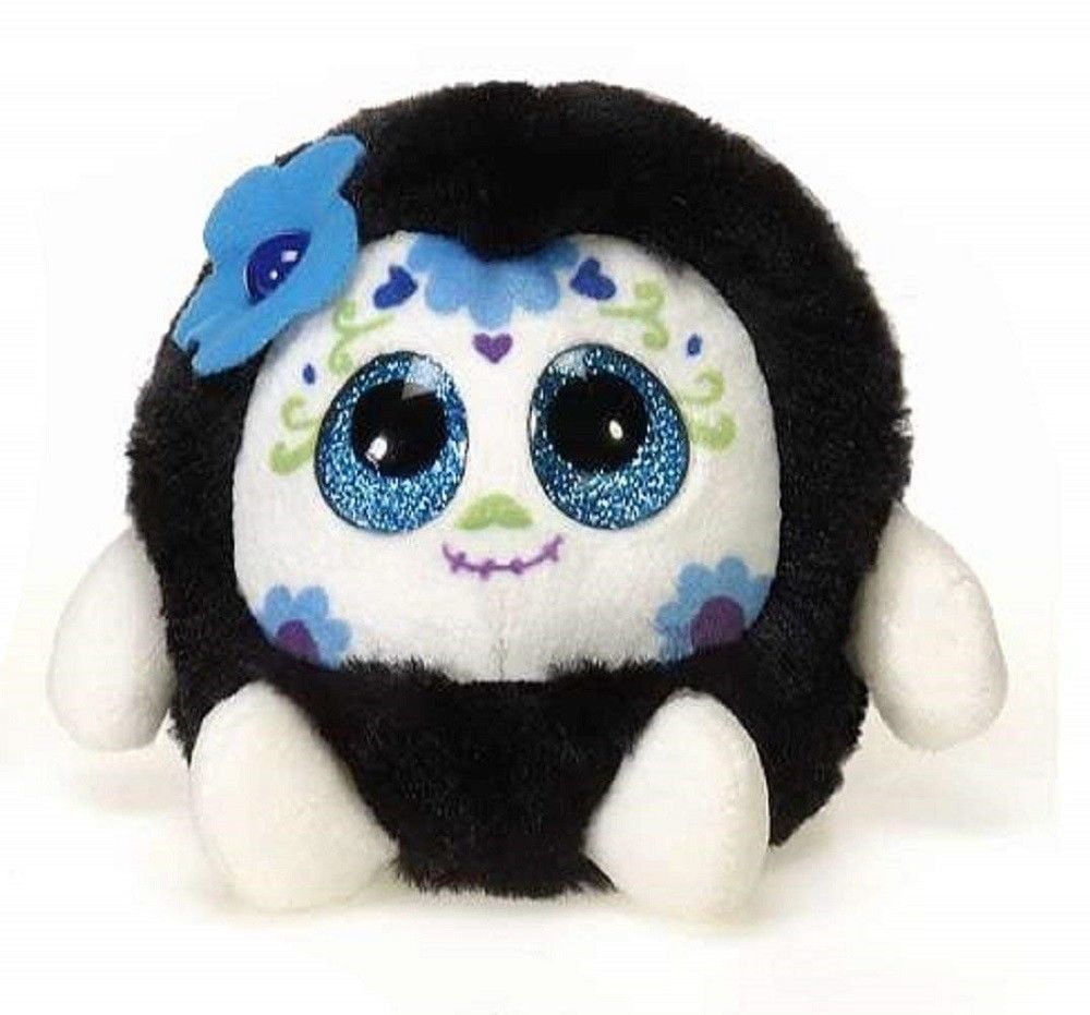 Fiesta Toys Blue Lubby Cubbies Sugar Skull 3.5'' My Stuffed Animal Pet Pillow 