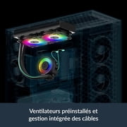 Arctic ACFRE00182A Liquid Freezer III Pro 240 A-RGB AIO CPU Cooler, Water Cooling, AMD AM5/AM4, Intel LGA1851/1700 - Black