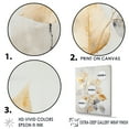 thumbnail image 3 of Designart "Collage Of Minimalism In Gold Leaves II" Leaves Floater Framed Wall Art Living Room, 3 of 5