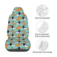 thumbnail image 4 of Wukai Cute French Bulldog Full Set Car Seat Covers with Soft Padding Universal Auto Front Seats Protector and Cushion Mat, 4 of 5