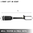 thumbnail image 5 of Front Air Suspension Strut for Mercedes W164 GL350 GL450 - Replacement Shock Absorber, Air Spring, 1643206113, 5 of 11