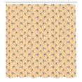 thumbnail image 3 of Ambesonne Bird Shower Curtain, Funny Pelicans Illustration, 69"Wx70"L, Pale Peach Cocoa, 3 of 5