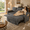 Dark Gray, variant on TiramisuBest 81" 3-in-1 Convertible Sleeper Sofa Bed with Power Recliner,Chenille Sofa Couch with Tray Table & USB for Living Room,Dark Gray