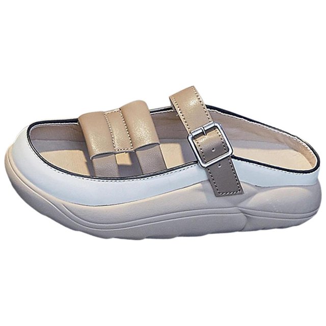Youkk Sandales Confortables pour Femmes Imperméables Douces pour Enfiler Sandale Plate pour Activités Extérieures Kaki 40