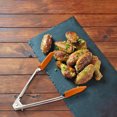 thumbnail image 5 of Pinzas para alimentos de acero inoxidable de 7 pulgadas | Mini pinzas de cocina con agarre de silicona | Servir de precisión, Charcutería, Pan, Bistec, Barbacoa, Postre | Resistente a la oxidación |, 5 of 5