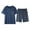 Blue, variant on Men's Pajamas Summer Short Sleeve Leisure Can Be Worn Outside The Home Suit Pajamas Pajama Set for Men Toe Flannel Pajamas for Men Men's Pajama Pants 15 Piece Snap Waist Pajamas Pajamas Pants Girls