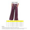 thumbnail image 4 of Pantalones de mujer Pantalones de pierna ancha de cintura alta Pantalones con cierre de cordón Pantalones casuales sueltos de color puro, 4 of 5