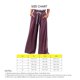 thumbnail image 4 of Pantalones de mujer Pantalones de pierna ancha de cintura alta Pantalones con cierre de cordón Pantalones casuales sueltos de color puro, 4 of 5