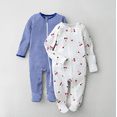 thumbnail image 4 of Wonder So Soft Modal by Wonder Nation Gender Neutral Two-Way Zipper Footed Sleep N Play Pajamas, Sizes Preemie–6/9 Months, 4 of 4