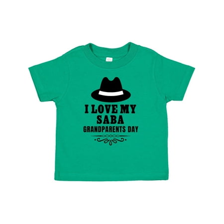 

Inktastic Grandparents Day I Love My Saba Gift Toddler Boy or Toddler Girl T-Shirt