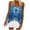 Navy, variant on Sexy Tank Tops for Women Womens Spring/Summer Sleeveless Round Neck Strap Vest Print Loose Casual Halter Top Halter Tank Tops for Women Loose Tank Tops for Women Halter Tops for Women Sexy