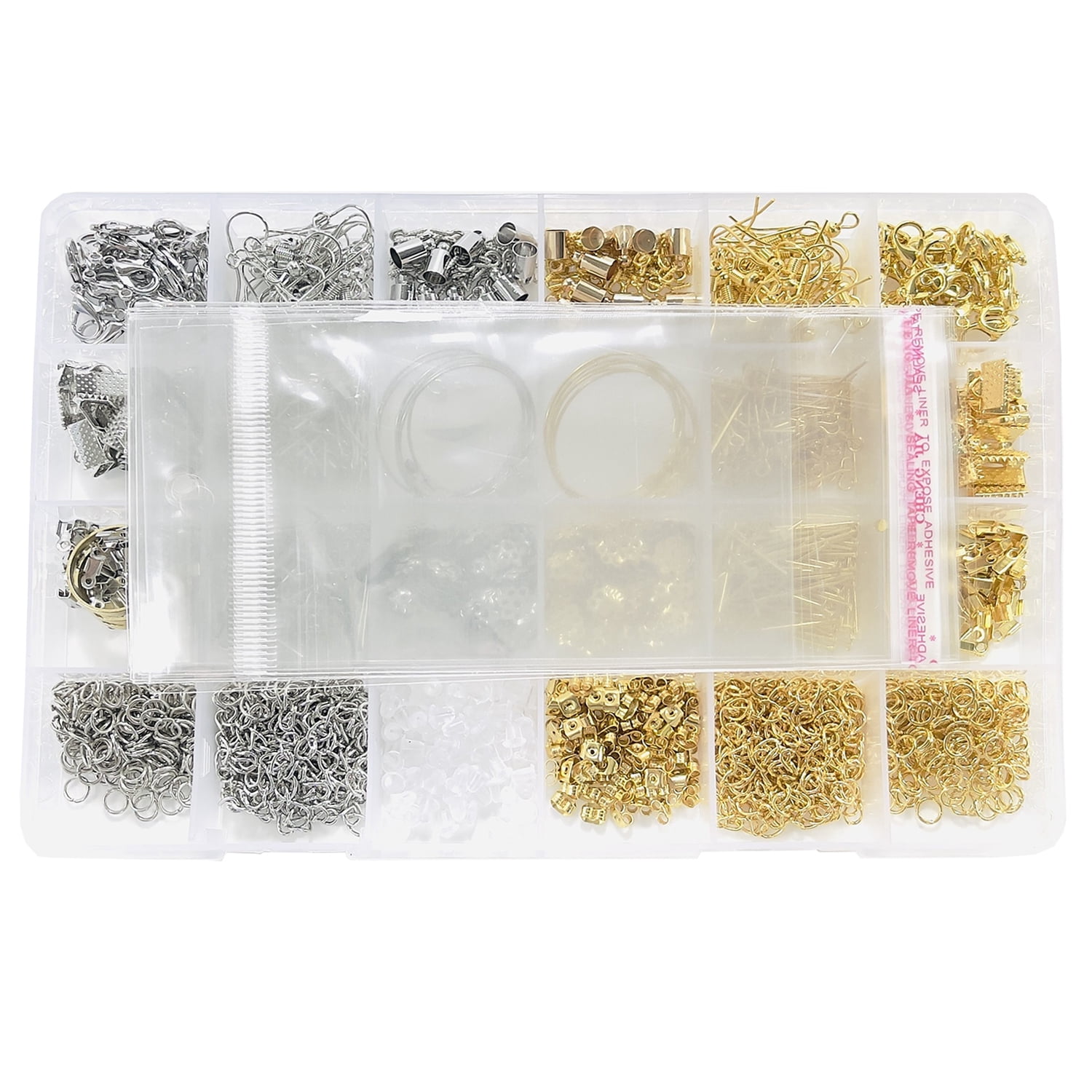 Expo Int'l Jewelry Findings Kit of 24 Gold/Silver Plated Items