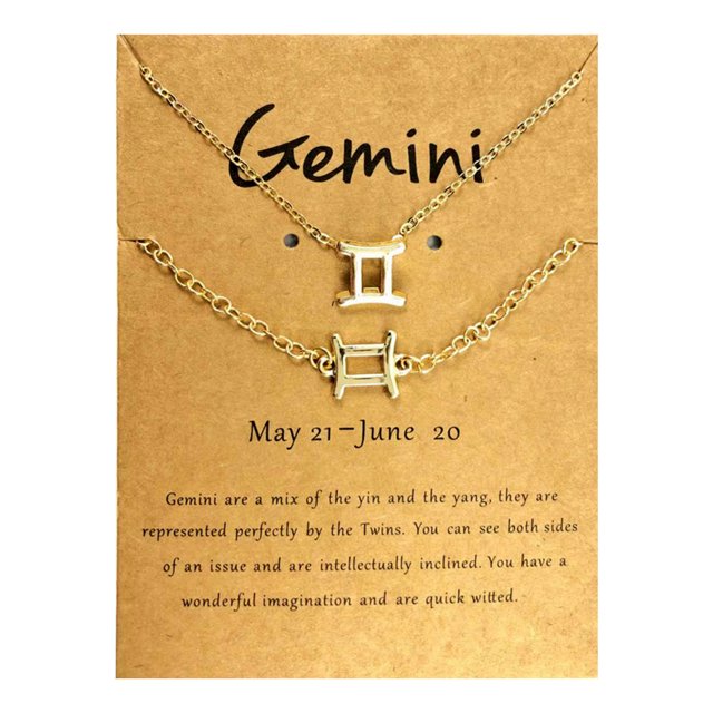 Héliisoer Douze Constellation Collier Ensemble de Bracelet Constellation