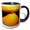 Black/White, variant on 3drose, Irrigation Canal at Sunset Near Ashkhabad, Turkmenistan-as51 Ecl0007 - Ellen Clark, 11oz Two-tone Red Mug