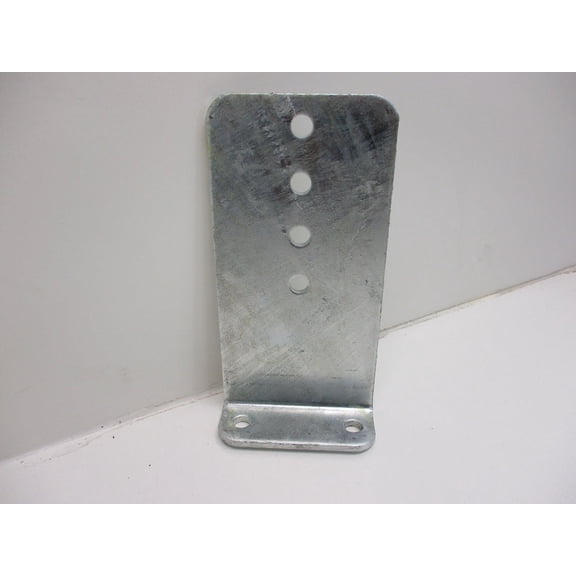 (1) Vertical Pontoon Boat Trailer Bunk Bolster L Bracket  / 5" by 10" Galvanized