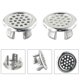 thumbnail image 3 of 2pcs Bathroom Basin Sink Overflow Ring Sink Hole Round Overflow Cover Chrome Trim Kitchen Hotels Bathroom Accessories, 3 of 5