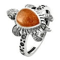 thumbnail image 6 of Tortoise - Peach Moonstone 925 Sterling Silver Ring s.8 Jewelry DGR1116_F_8 R-1076, 6 of 7