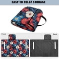 thumbnail image 5 of COEQINE Universal Golf Cart Seat Covers/Seat Blanket for EZGO Yamaha Club Car, Soft Seat Towel/Seat Cushions Folds Like a Bag for Easy Carry, All-Season Comfort, Red Blue Hibiscus Palm Leaf, 5 of 8