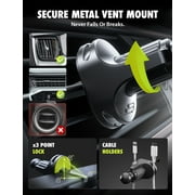 Bracketron OneClick Car Phone Mount for Dashboard, Windshield & Vent with 7 Gooseneck & 360° Rotation