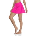 thumbnail image 4 of Asoul Women Solid Swim Skirt With Briefs High Waisted Bikini Tankini Bottoms, 4 of 6