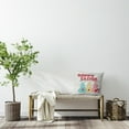thumbnail image 4 of Simply Daisy 26-inch Square Hoppy Easter Polyester Indoor Pillow, White Qty 1, 4 of 4