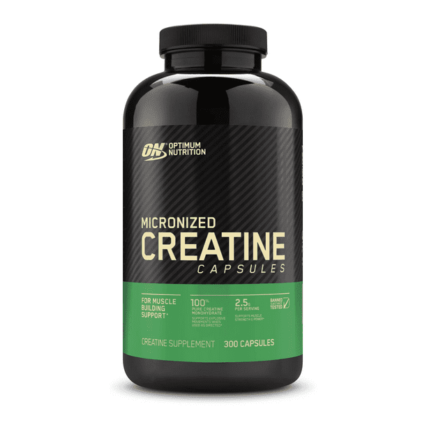 Optimum Nutrition ON Creatina Micronizada 300 Cápsulas 150 servicios
