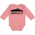 thumbnail image 3 of Inktastic Louisville Kentucky Skyline Cities Boys or Girls Long Sleeve Baby Bodysuit, 3 of 5
