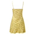 thumbnail image 4 of Nouvelle Mode Féminine Robe Mini à Bretelles Spaghetti Florale Robe d'Été Décontractée, 4 of 7