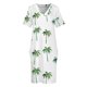 thumbnail image 4 of Vestido de noche holgado con bolsillos y palmeras verdes para mujer, elegante y chic, promoción, 4 of 7